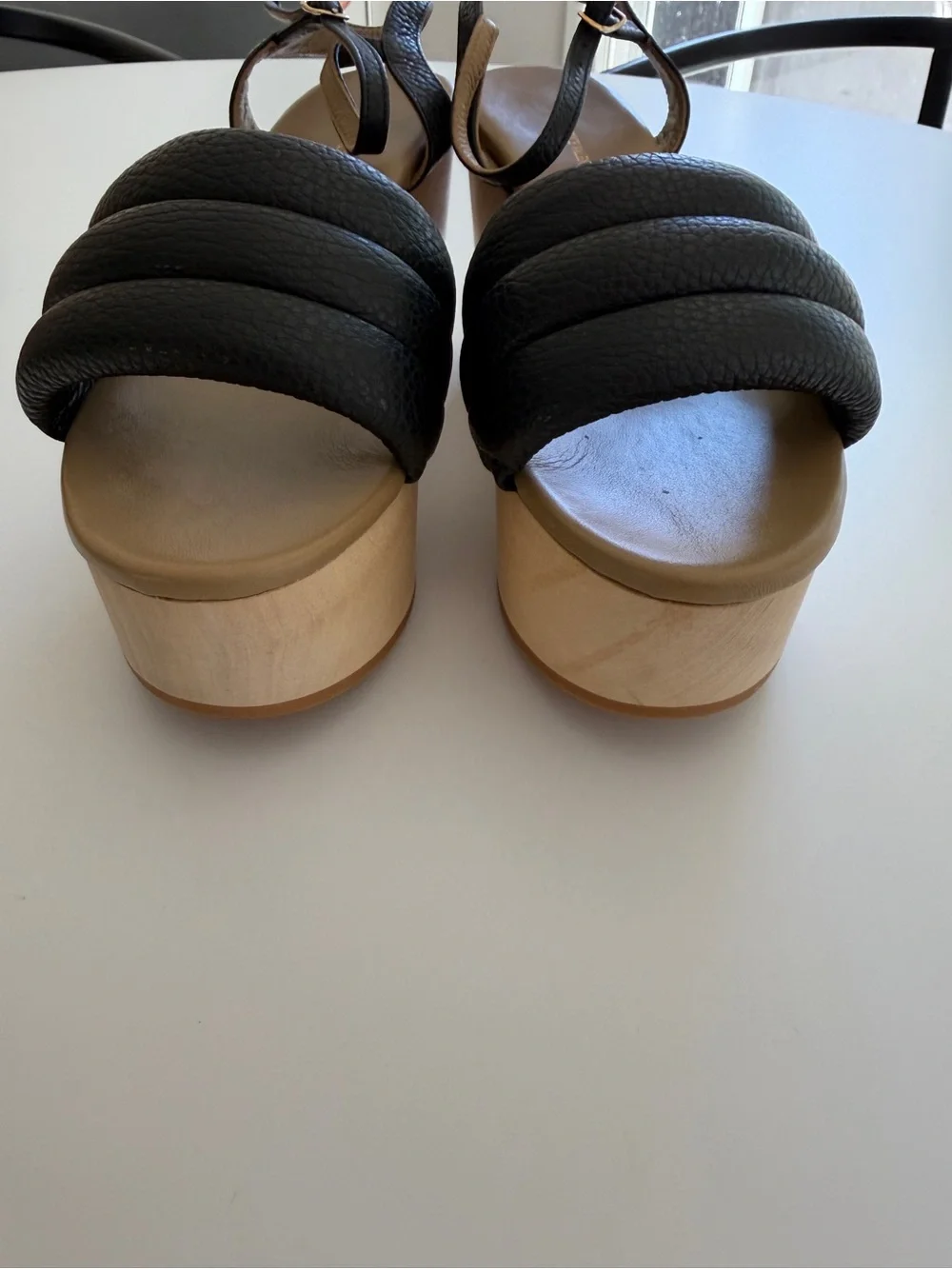 Beatrice Valenzuela Sandalia Wedge Black Size 8 Women’s